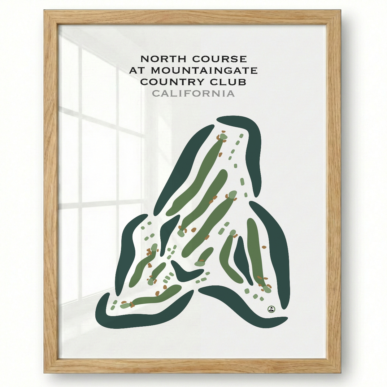 North Course at Mountain Gate Country Club, California - Printed Golf Courses