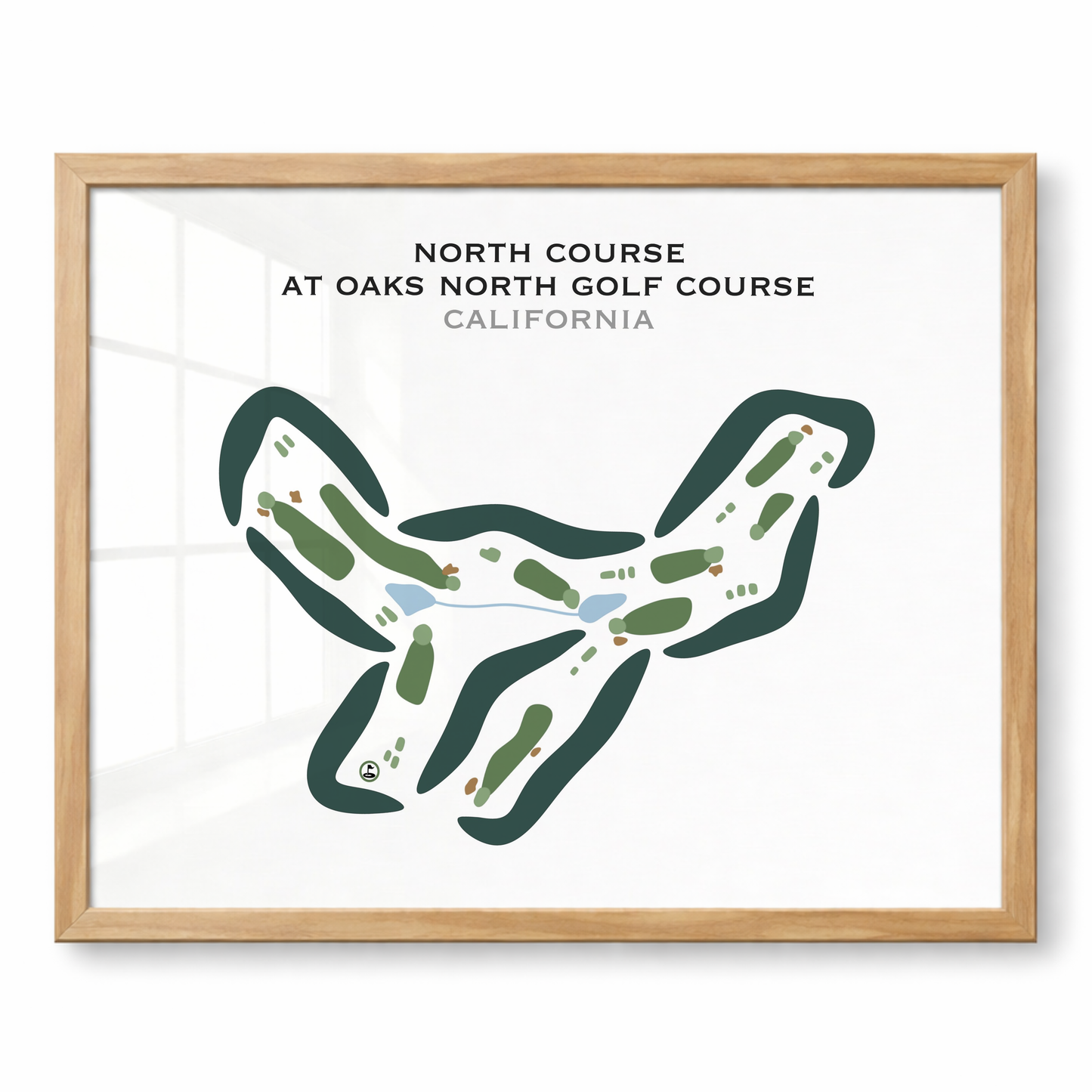 North Course at Oaks North Golf Course, California - Printed Golf Courses