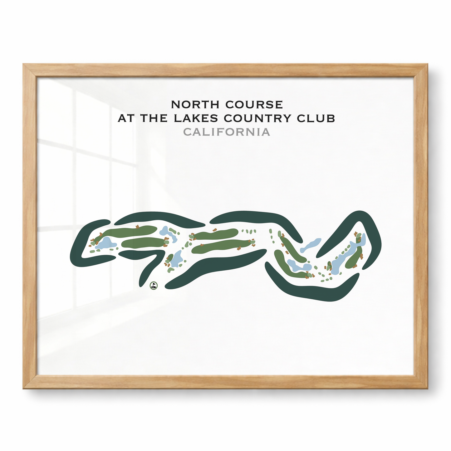 North Course at Lakes Country Club, California - Printed Golf Courses