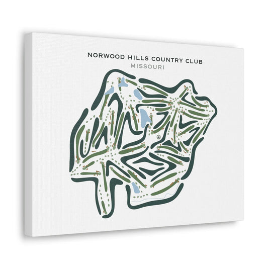 Norwood Hills Country Club, Missouri - Printed Golf Courses
