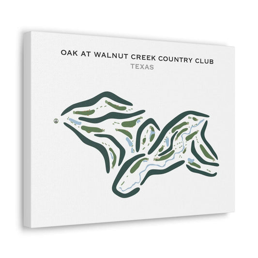 Oak at Walnut Creek Country Club, Texas - Printed Golf Courses