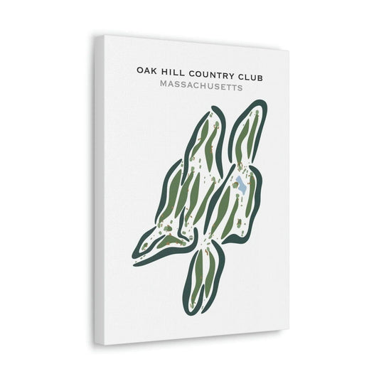 Oak Hill Country Club, Massachusetts - Printed Golf Courses
