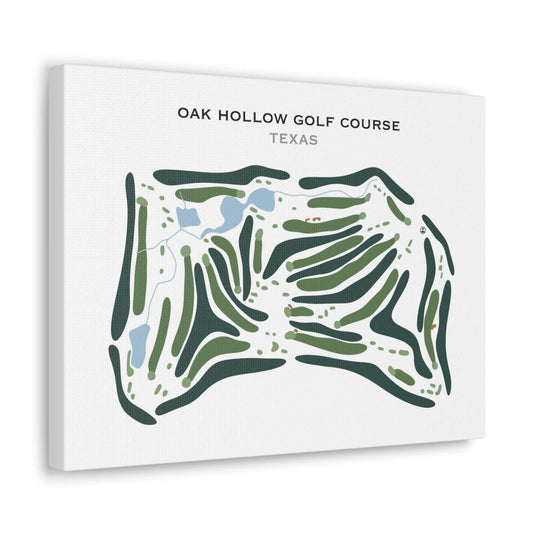 Oak Hollow Golf Course, Texas - Printed Golf Course