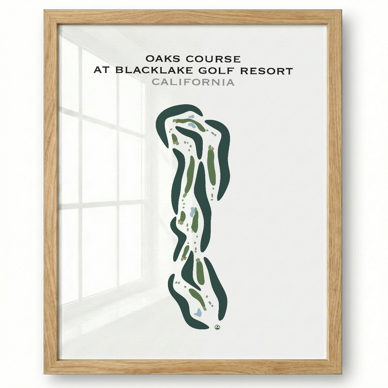 Oaks Course at Blacklake Golf Course, California - Printed Golf Courses