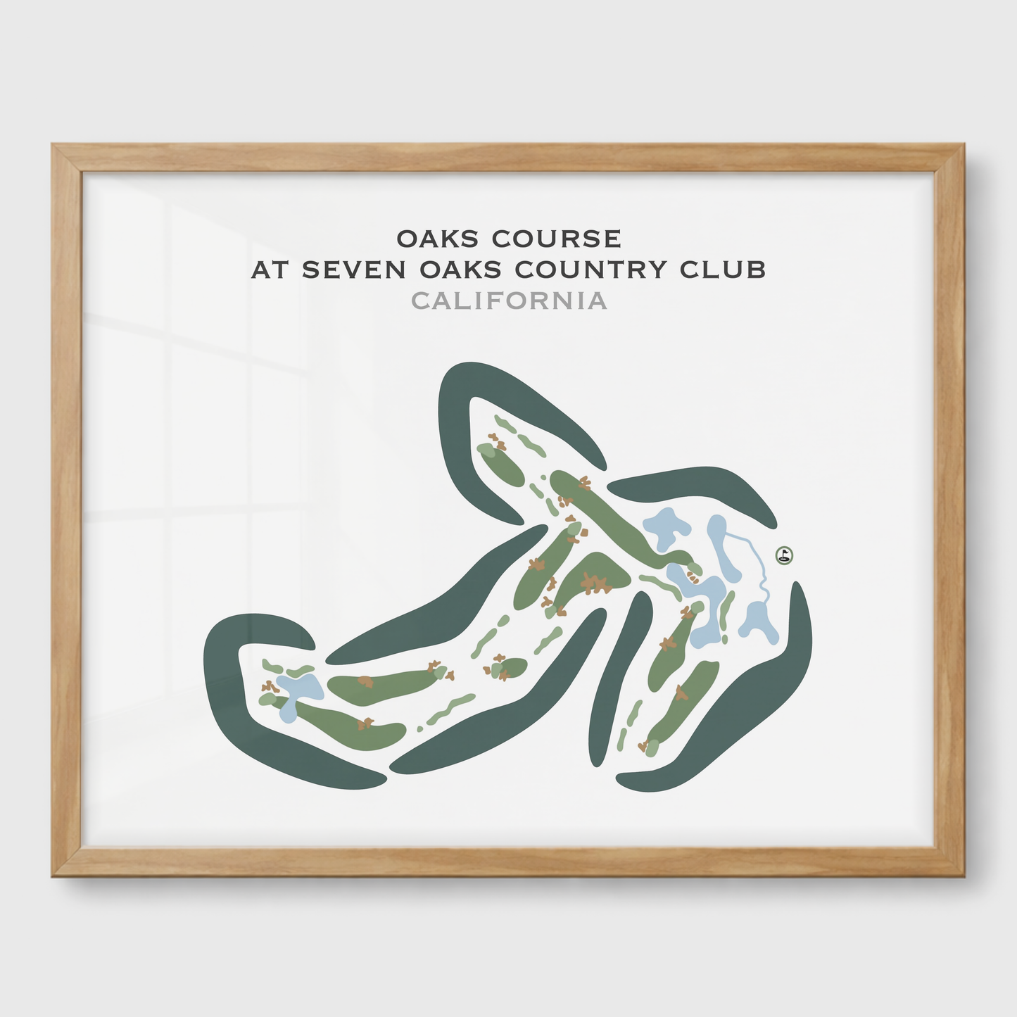 Oaks Course at Seven Oaks Country Club, California - Printed Golf Courses