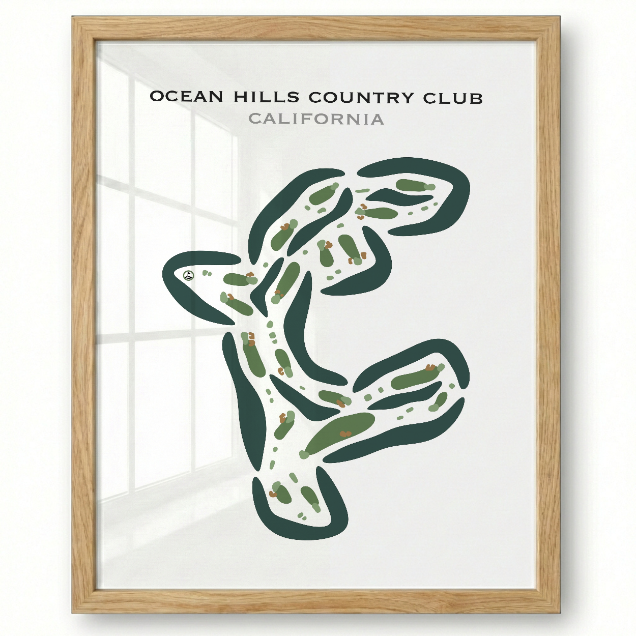 Ocean Hills Country Club, California - Printed Golf Courses