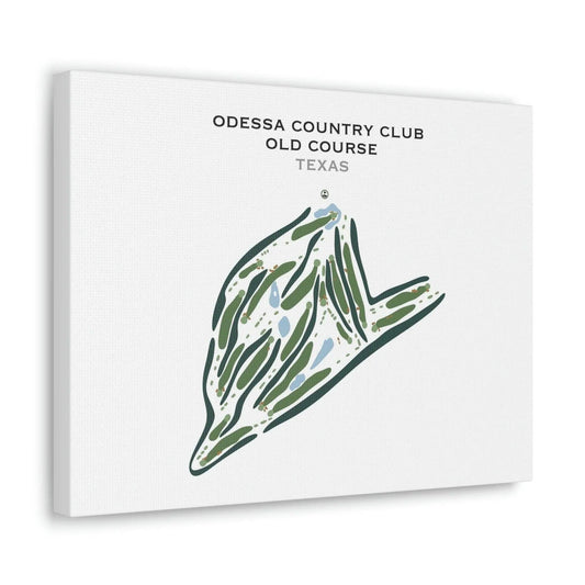 Odessa Country Club Old Course, Texas - Printed Golf Courses