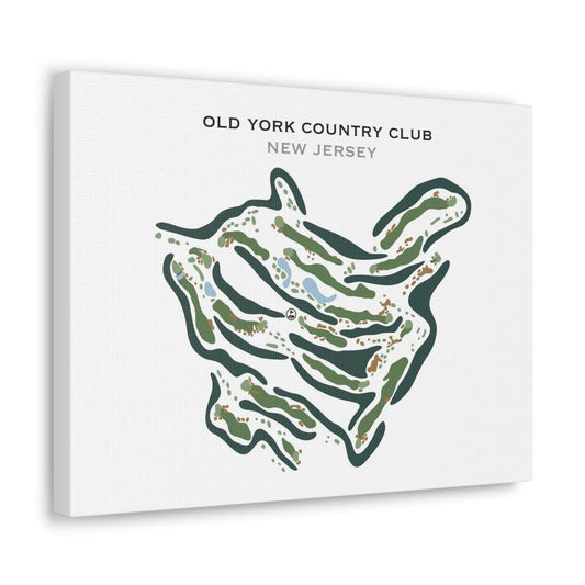 Old York Country Club, New Jersey - Printed Golf Courses
