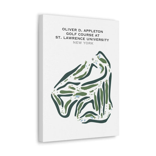 Oliver D. Appleton Golf Course at St. Lawrence University, New York - Printed Golf Course