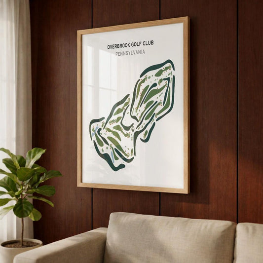 Overbrook Golf Club, Pennsylvania - Printed Golf Courses