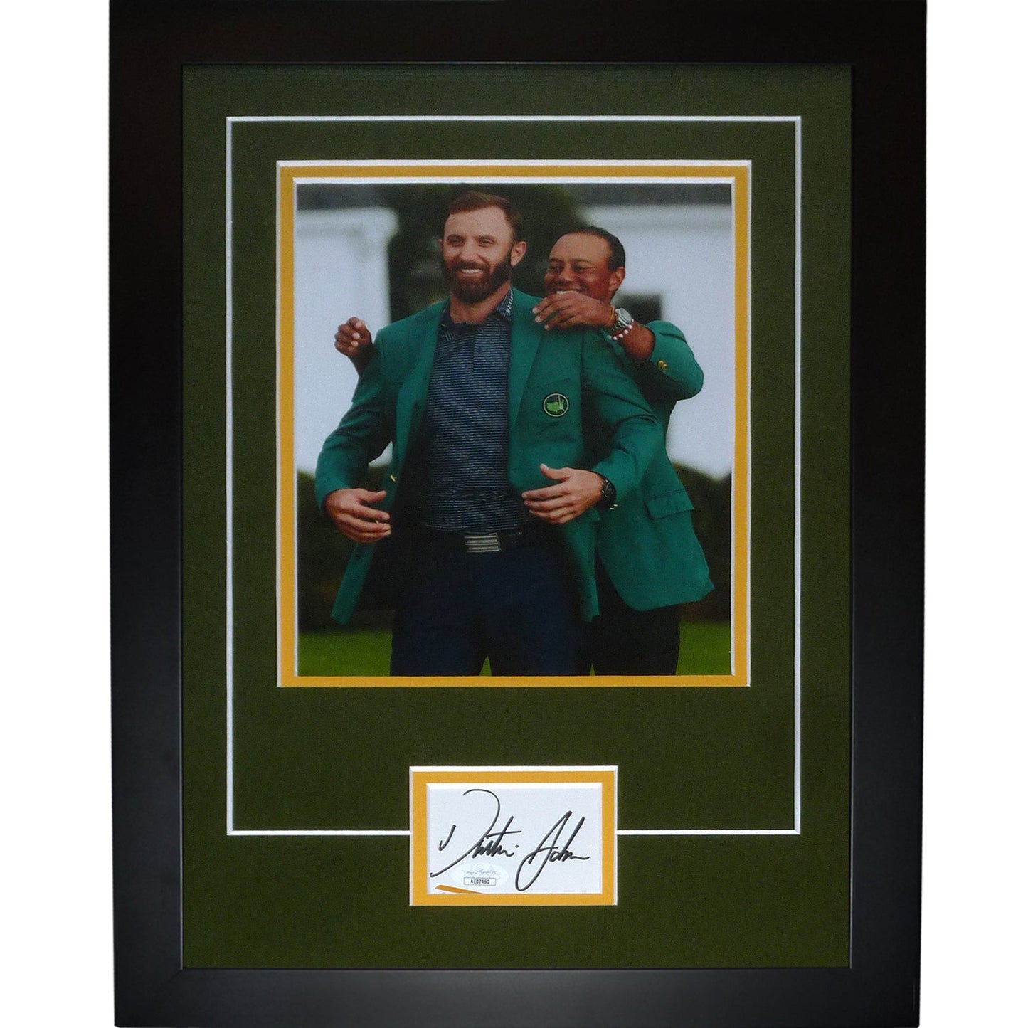 Dustin Johnson Autographed 2020 Masters (Green Jacket) "Signature Series" Frame - JSA