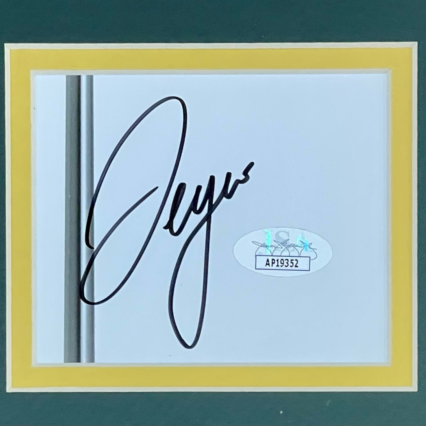 Sergio Garcia Autographed Golf (Masters Celebration) "Signature Series" Frame