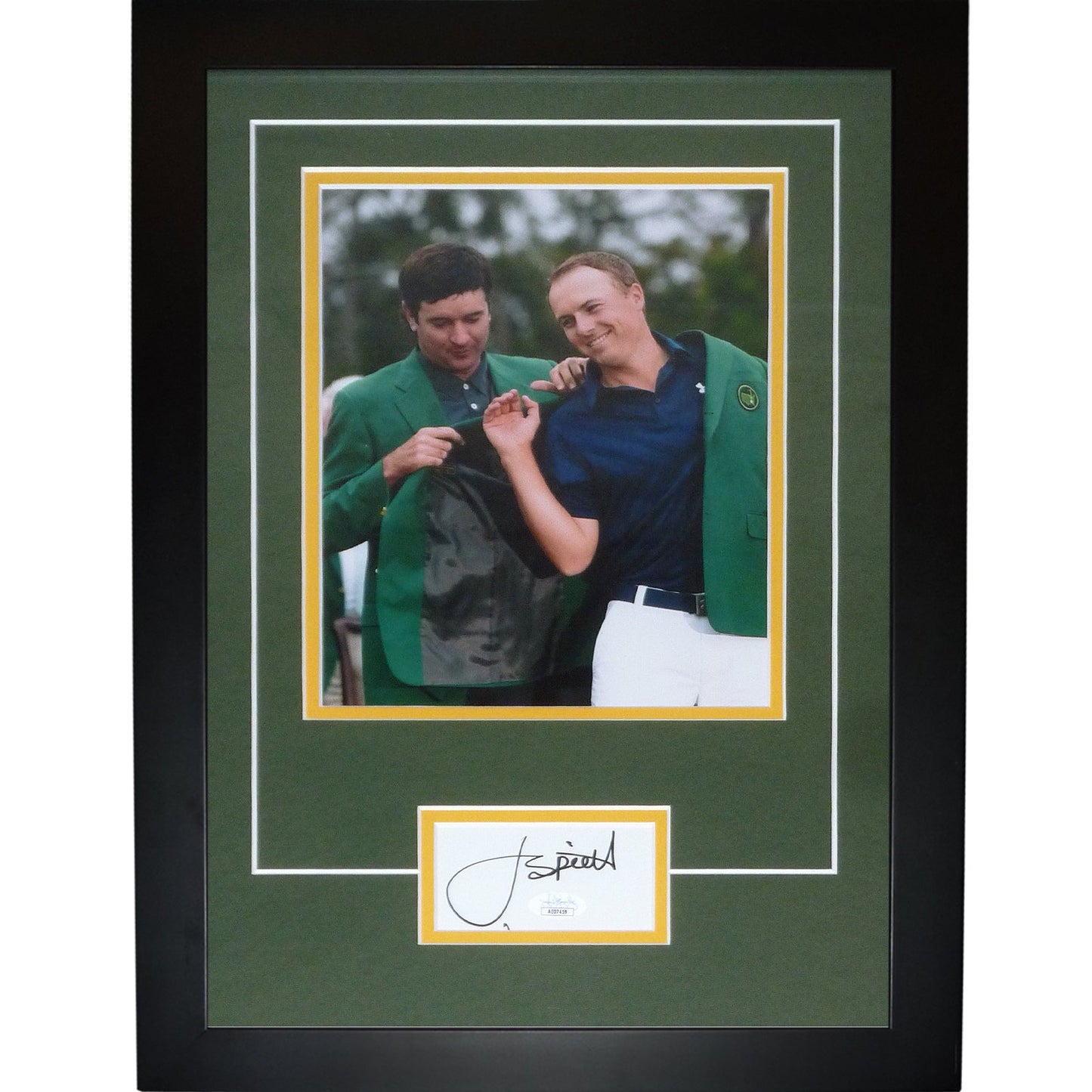 Jordan Spieth Autographed Masters Golf Signature Series Frame - JSA