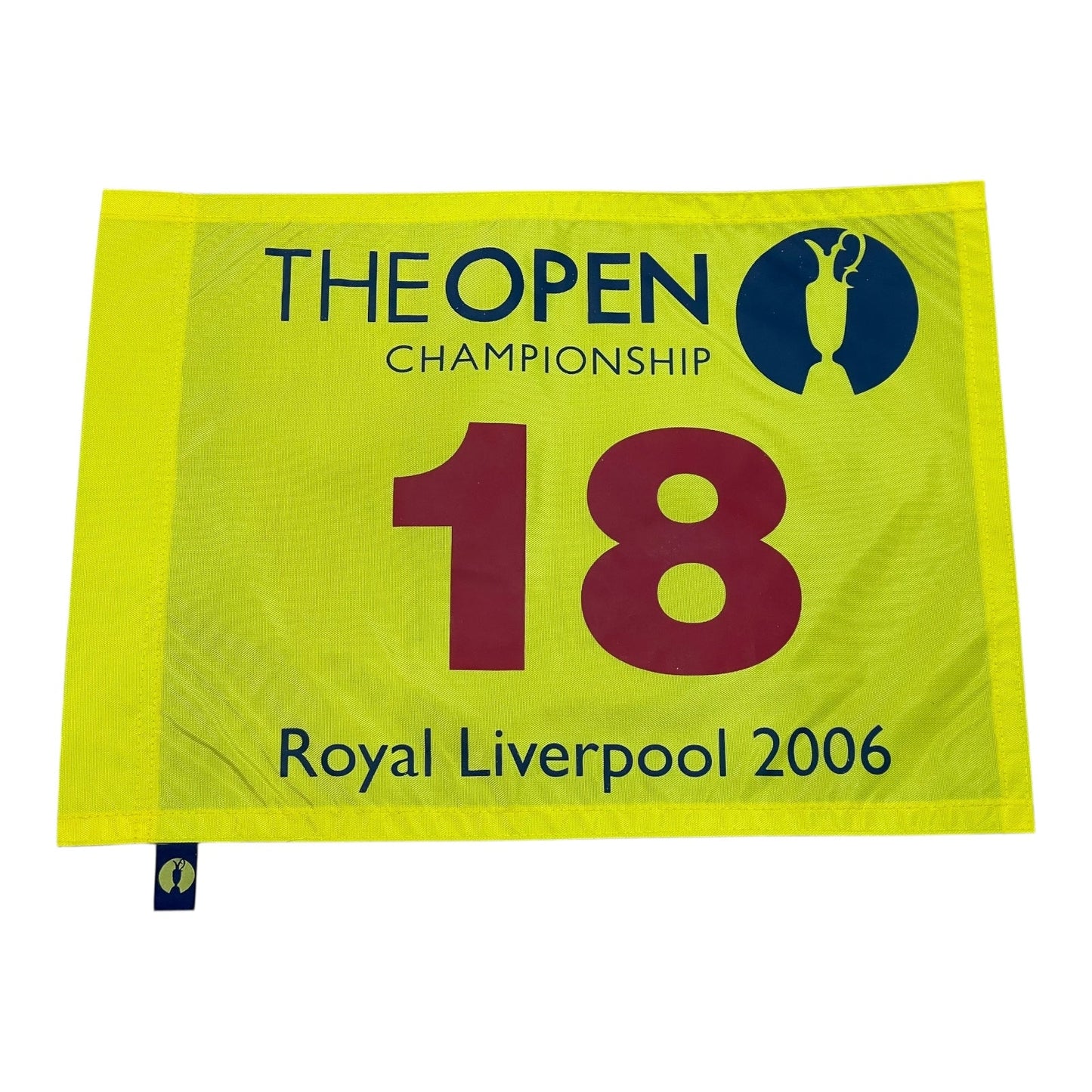 2006 British Open Royal Liverpool Unsigned Golf Pin Flag - Tiger Woods Champion