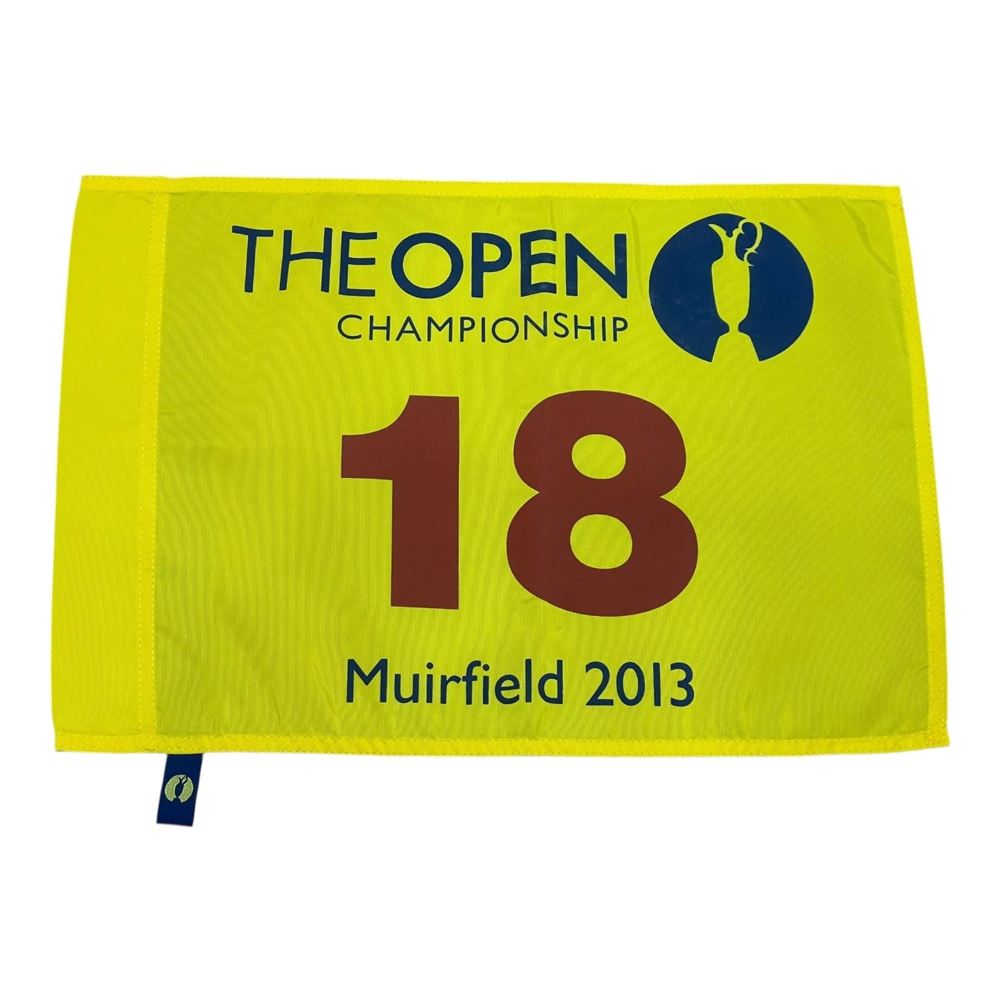 2013 British Open Muirfield Unsigned Golf Pin Flag - Phil Mickelson Champion