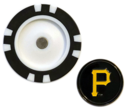 Officially Licensed Pittsburgh Pirates Poker Chip Ball Marker - GOLF LEAGUE