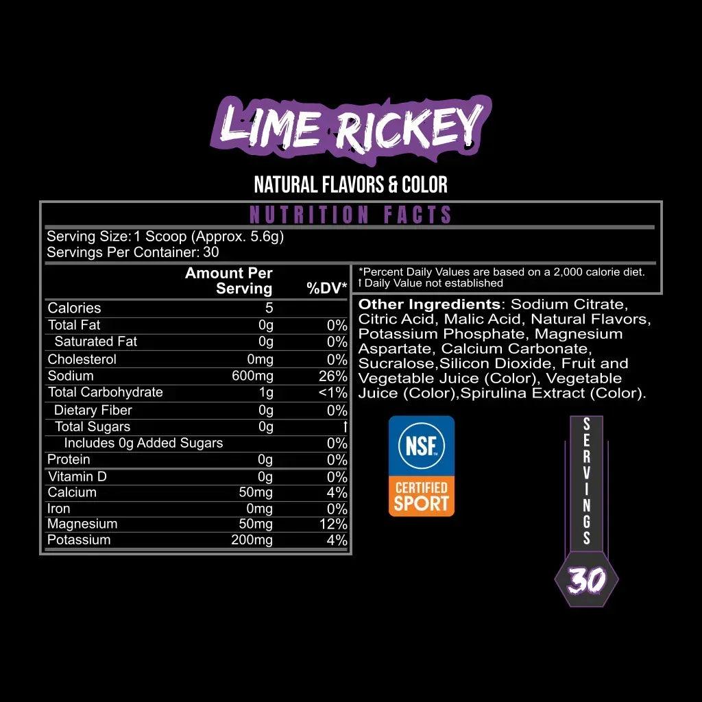 PURE_HYDRATE_LIME_RICKEY_Nutrition_Facts_NSF_Certified_for_Sport - GOLF LEAGUE