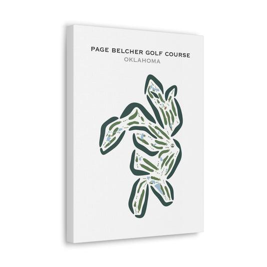 Page Belcher Golf Course, Oklahoma - Printed Golf Courses