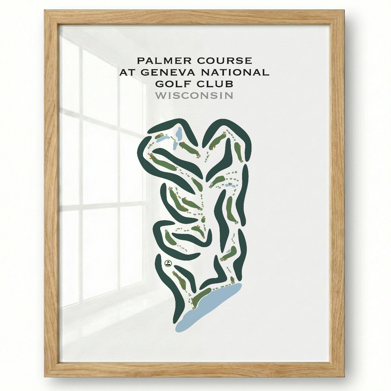 Palmer Course at Geneva National Golf Club, Wisconsin - Printed Golf Courses
