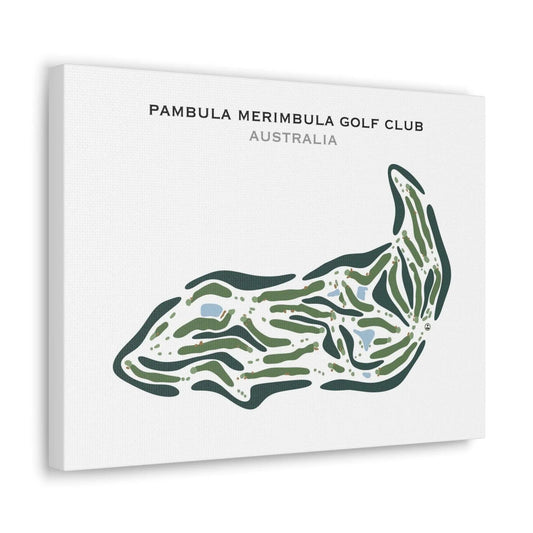Pambula Merimbula Golf Club, Australia - Printed Golf Course
