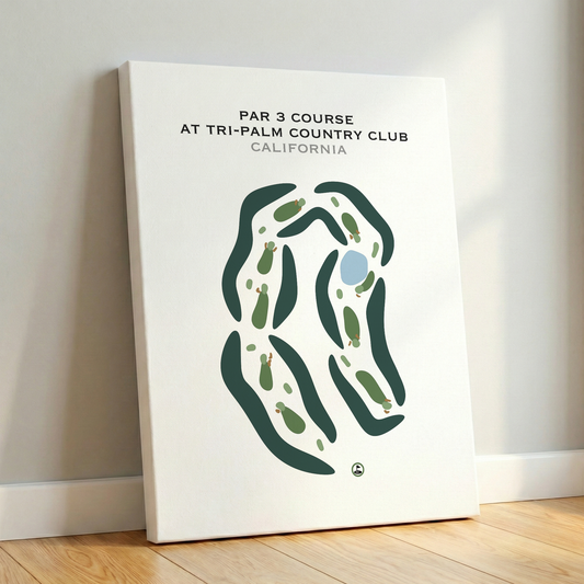 Par 3 at Tri-Palm Country Club, California - Printed Golf Courses