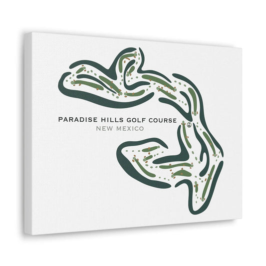 Paradise Hills Golf Course, New Mexico - Printed Golf Courses