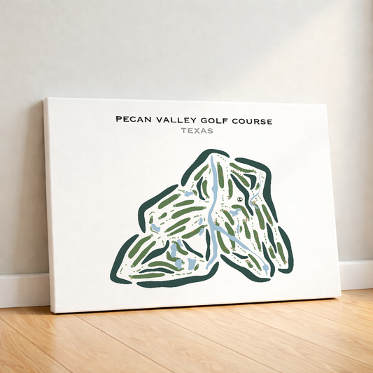Pecan Valley Golf Course, Texas - Printed Golf Courses