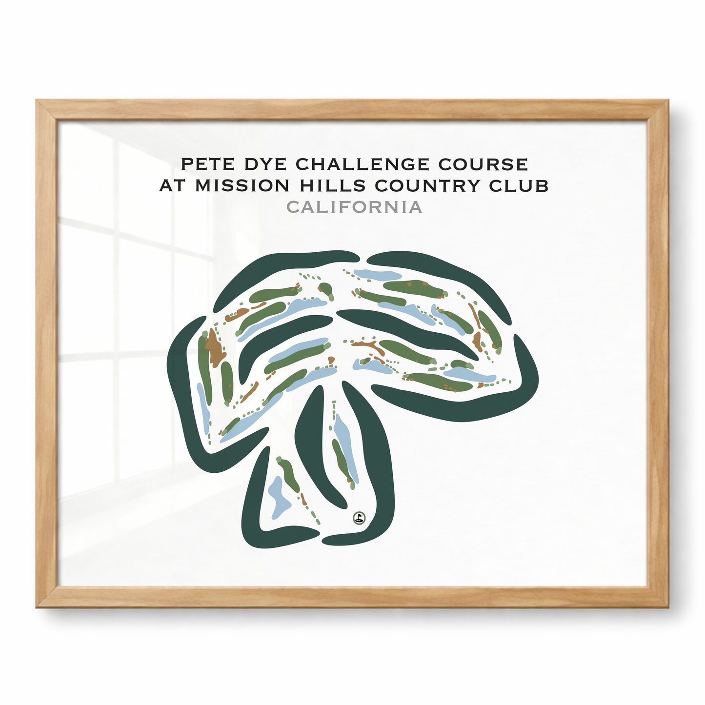 Pete Dye Challenge Course at Mission Hills Country Club, California - Printed Golf Courses