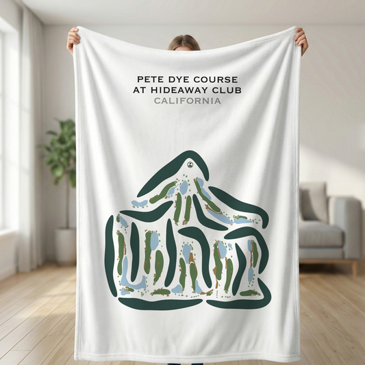 Pete Dye Course at Hideaway Club, California - Printed Golf Courses
