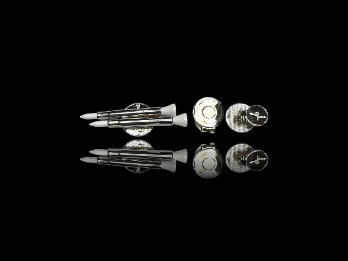 The Tee Clip®: USA Made | Magnetic Golf Multi Tool - Golf Tee Holder, Ball Marker, Putting Alignment & Divot Repair