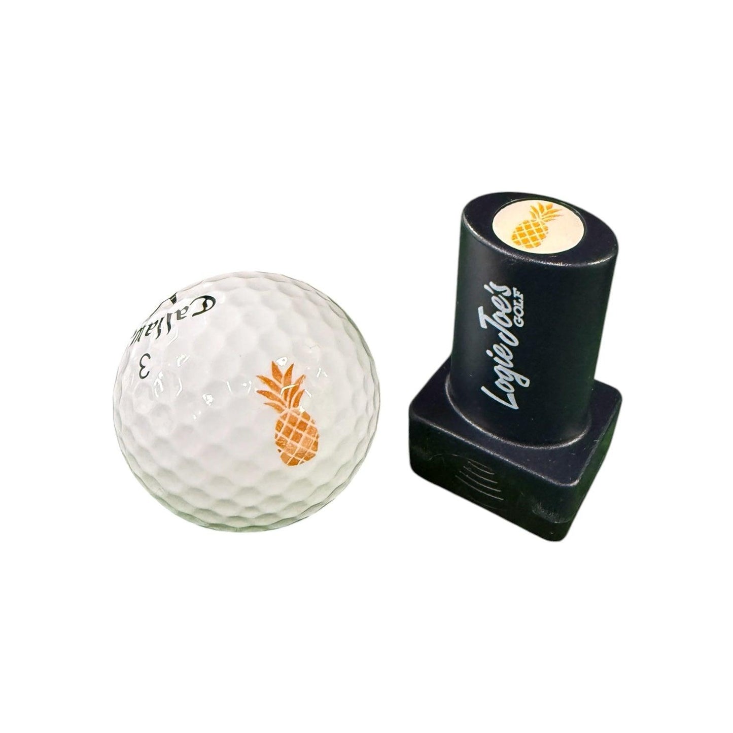 Golf Ball Stamp Set (3 Pack) | Flamingo, Pineapple & Dino Nugget Designs | Quick-Dry Ink Stamper | Easy Ball Identification | Fun Golf Gift