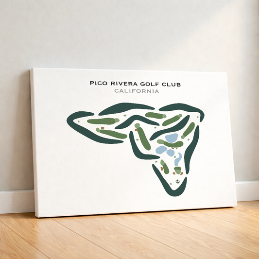 Pico Rivera Golf Club, California - Printed Golf Courses