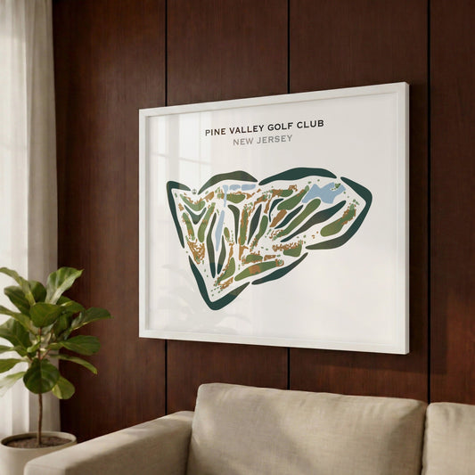 Pine Valley Golf Club, New Jersey (Landscape) - Printed Golf Courses