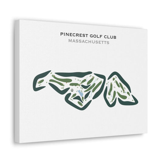 Pinecrest Golf Club, Massachusetts - Printed Golf Courses