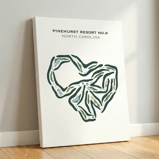 Pinehurst Resort No. 9, North Carolina - Printed Golf Courses