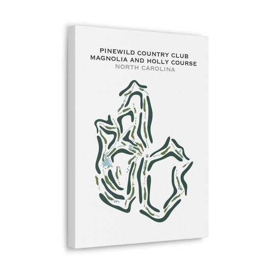 Pinewild Country Club, Magnolia & Holly Courses, North Carolina - Printed Golf Course