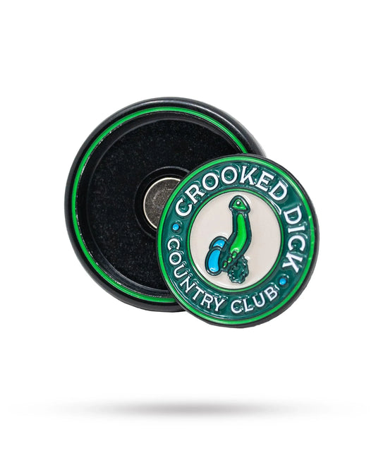 Pop Out Medallion Ball Marker - Crooked Dick - GOLF LEAGUE