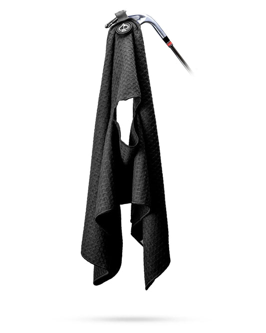 Magnetic Towel - Black - GOLF LEAGUE