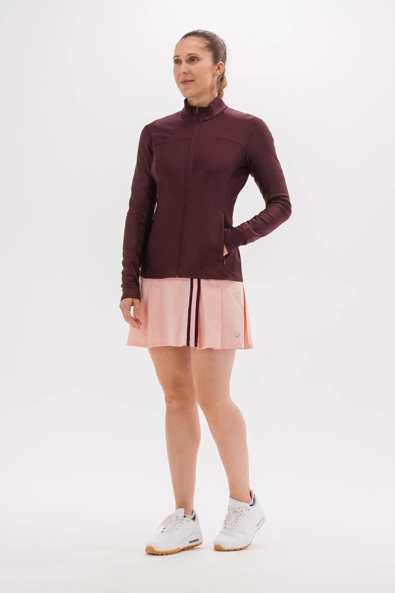 PleatedSkirtandShineLayering-PowderPink2 - GOLF LEAGUE