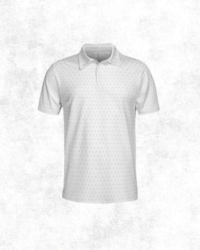 Bad Cards Performance Polo (White) - GOLF LEAGUE