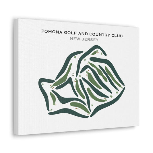 Pomona Golf & Country Club, New Jersey - Printed Golf Courses
