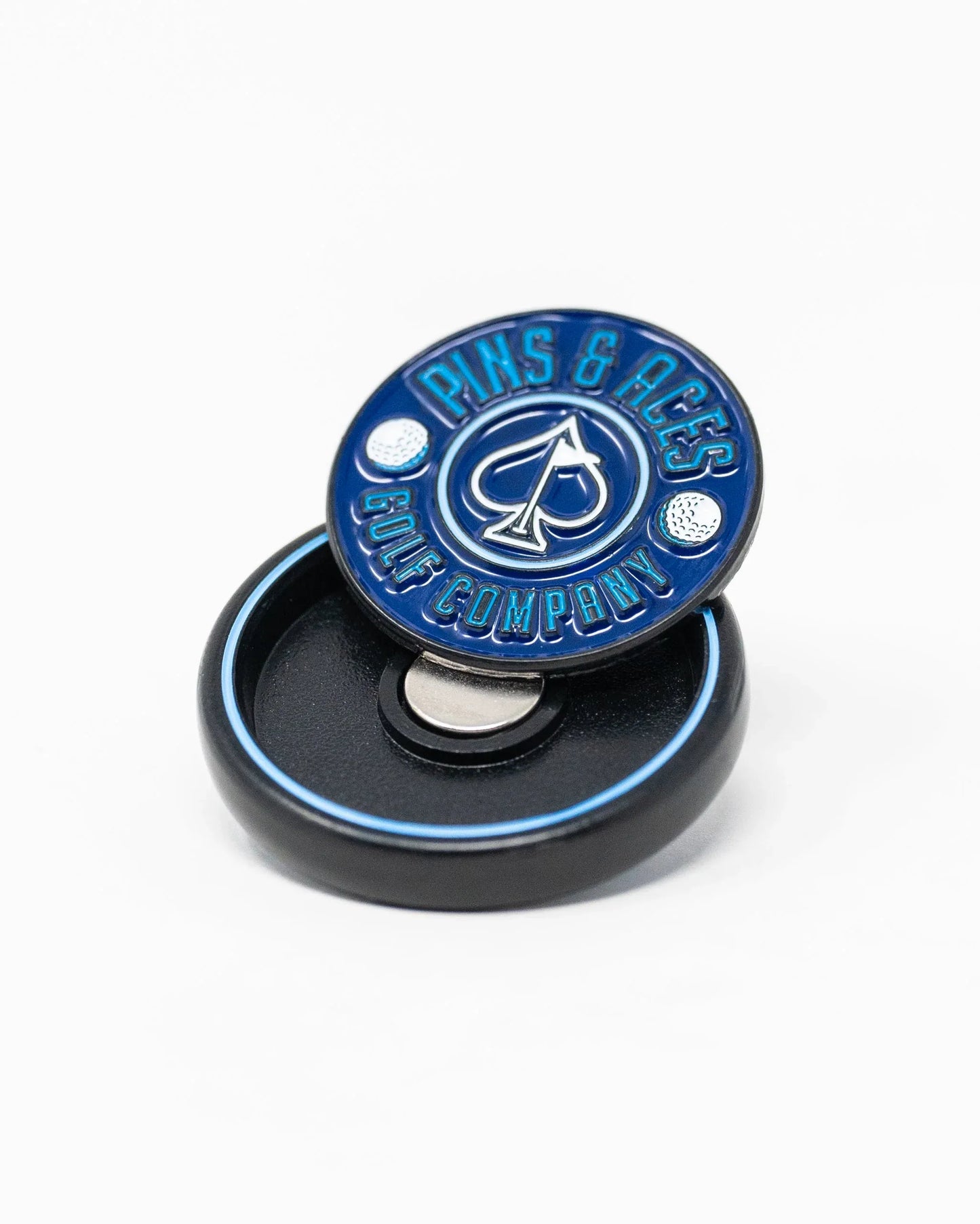 Pop Out Medallion Ball Marker - Navy - GOLF LEAGUE
