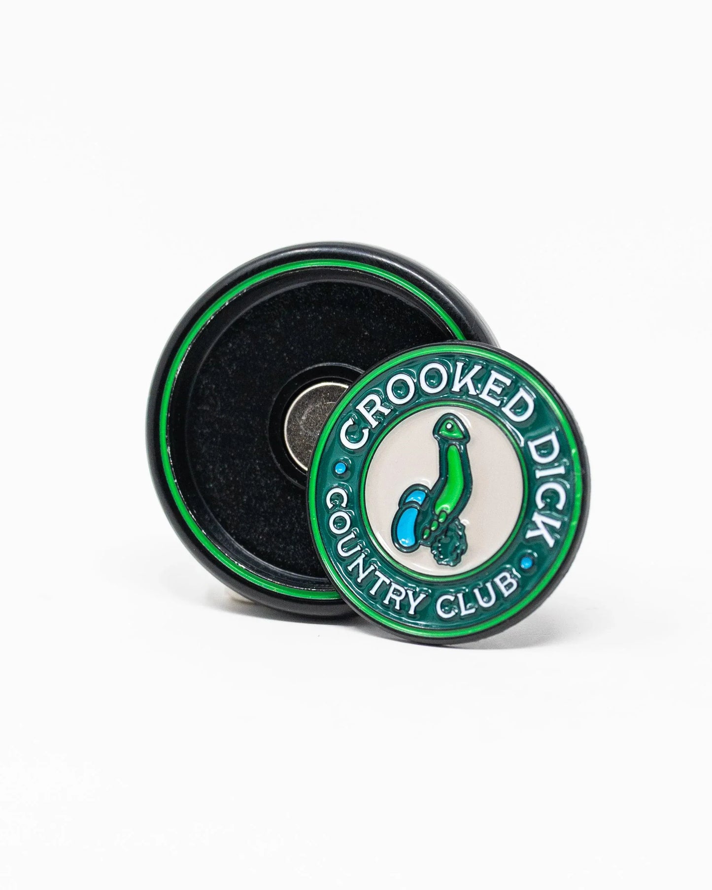 Pop Out Medallion Ball Marker - Crooked Dick - GOLF LEAGUE