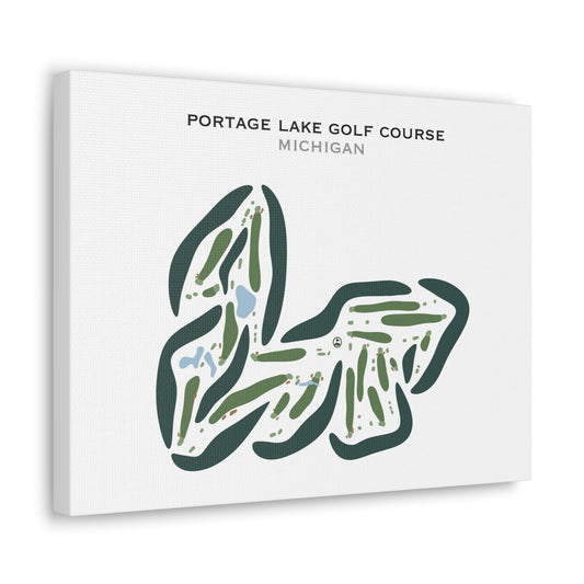 Portage Lake Golf Course, Michigan - Printed Golf Courses