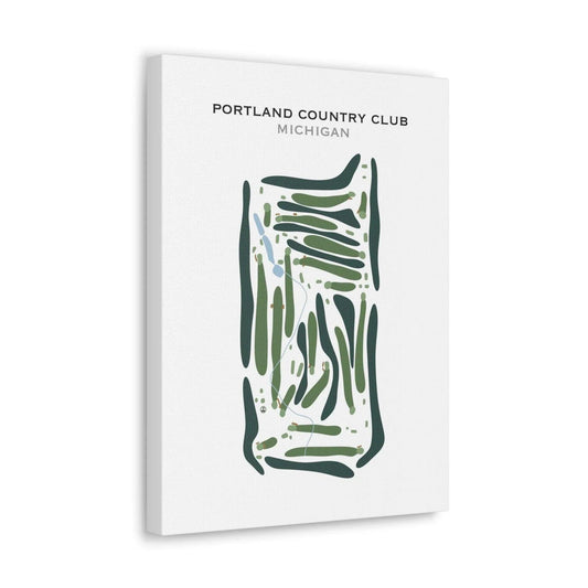 Portland Country Club, Michigan - Printed Golf Course
