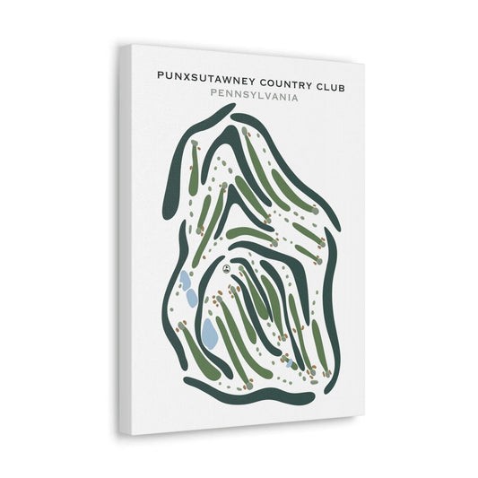 Punxsutawney Country Club, Pennsylvania - Printed Golf Course