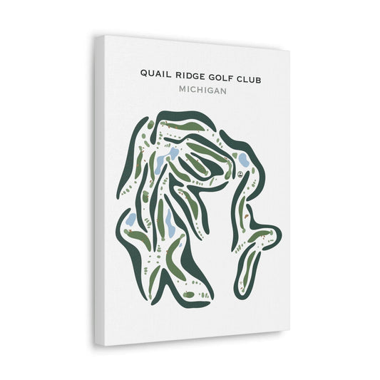 Quail Ridge Golf Club, Michigan - Printed Golf Courses