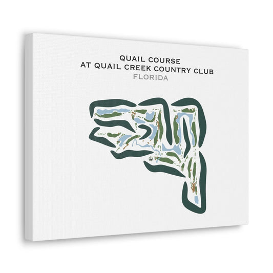 Quail Course at Quail Creek Country Club, Florida - Printed Golf Courses