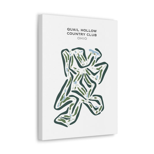 Quail Hollow Country Club, Ohio - Printed Golf Courses