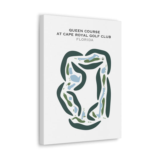 Queen Course at Cape Royal Golf Club, Florida - Printed Golf Courses